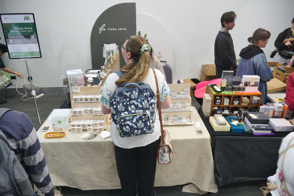 An exhibitor table