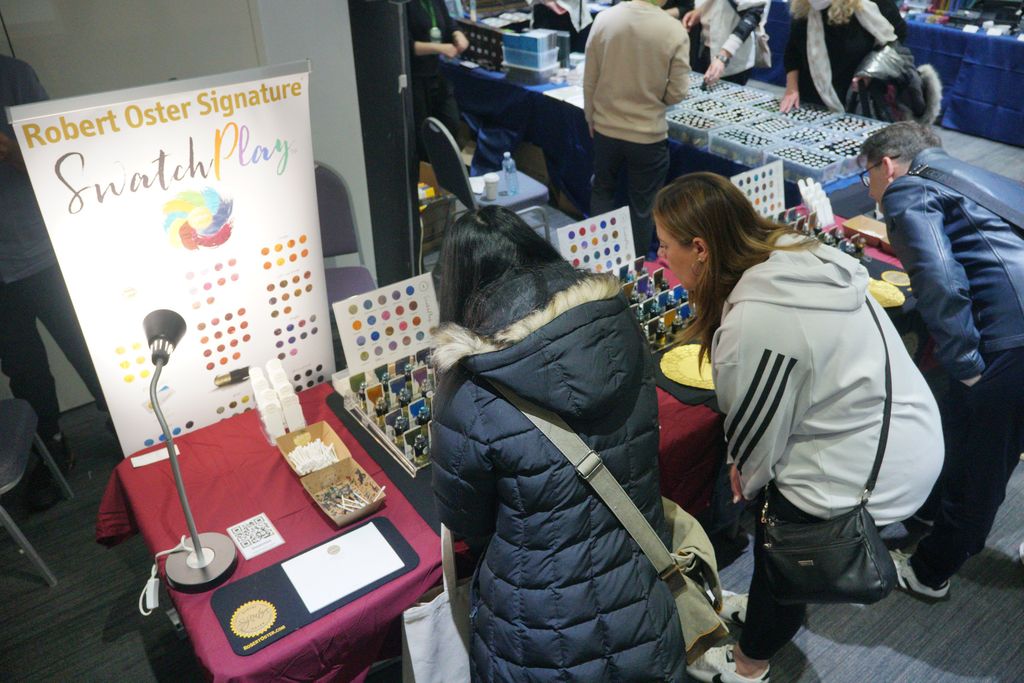 An exhibitor booth