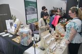 An exhibitor table