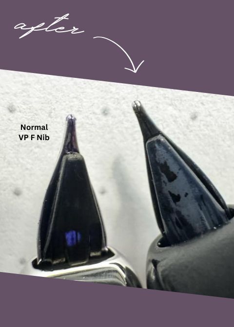 Nib repair after