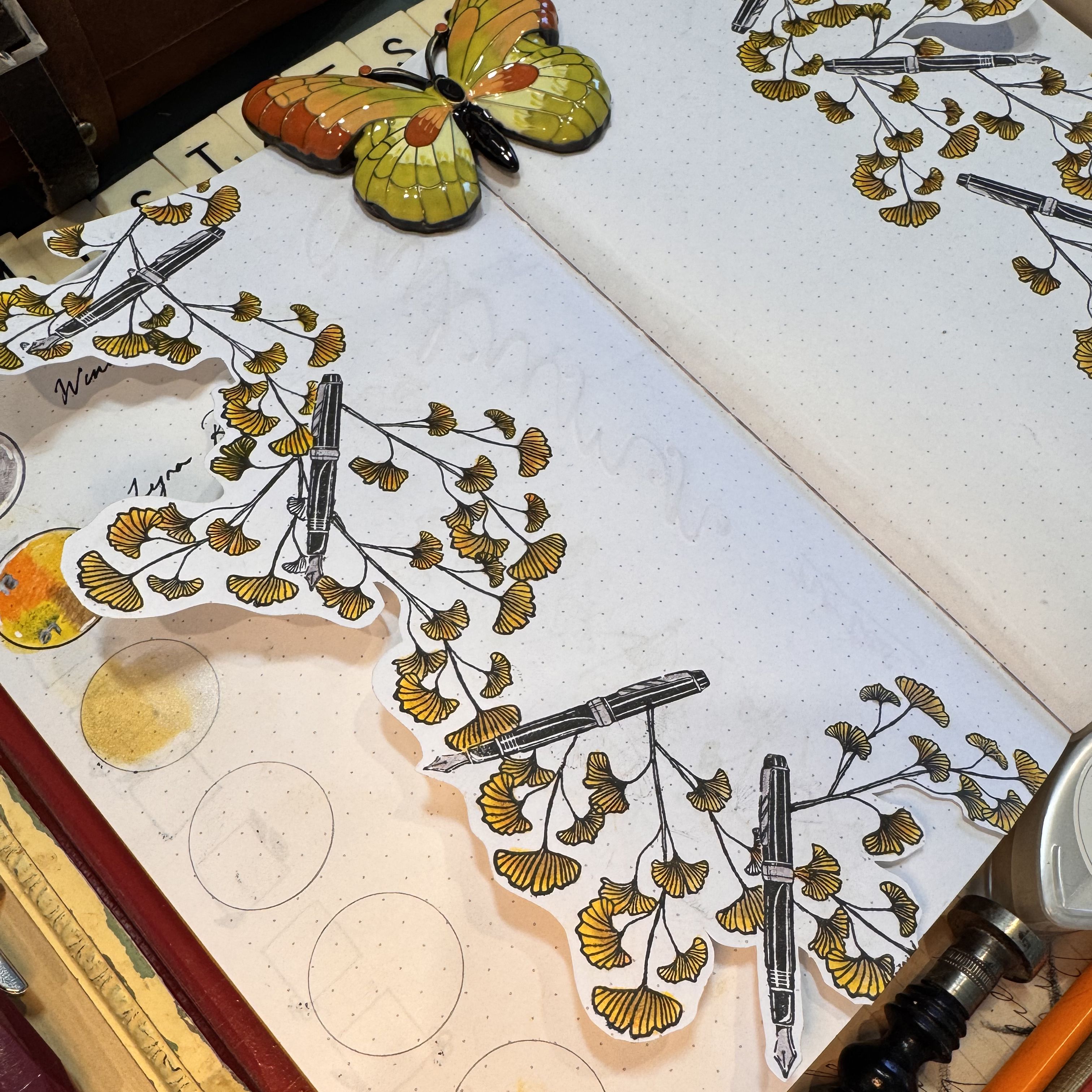 Desi's journal yellow