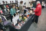 An exhibitor table