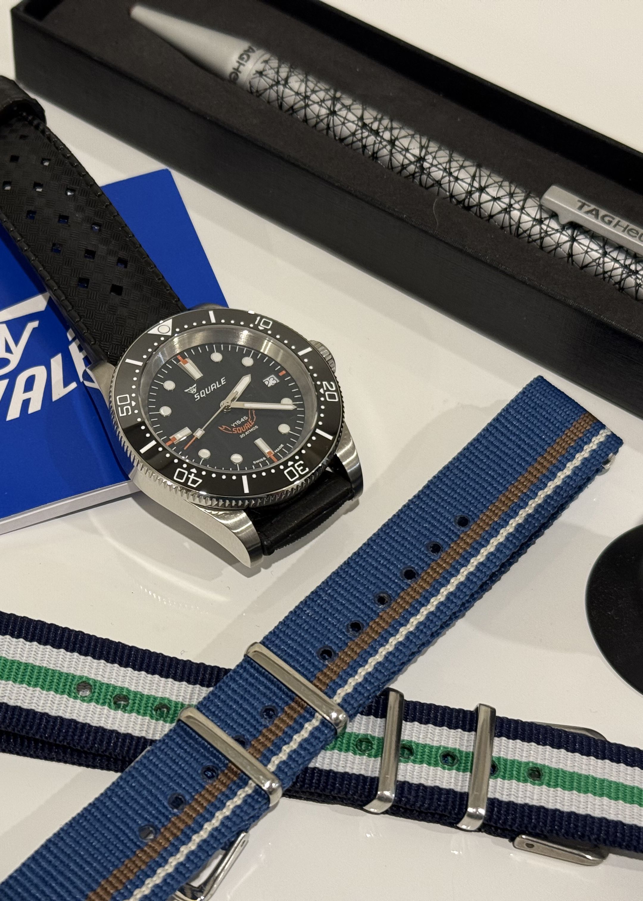 Watch, straps, pens