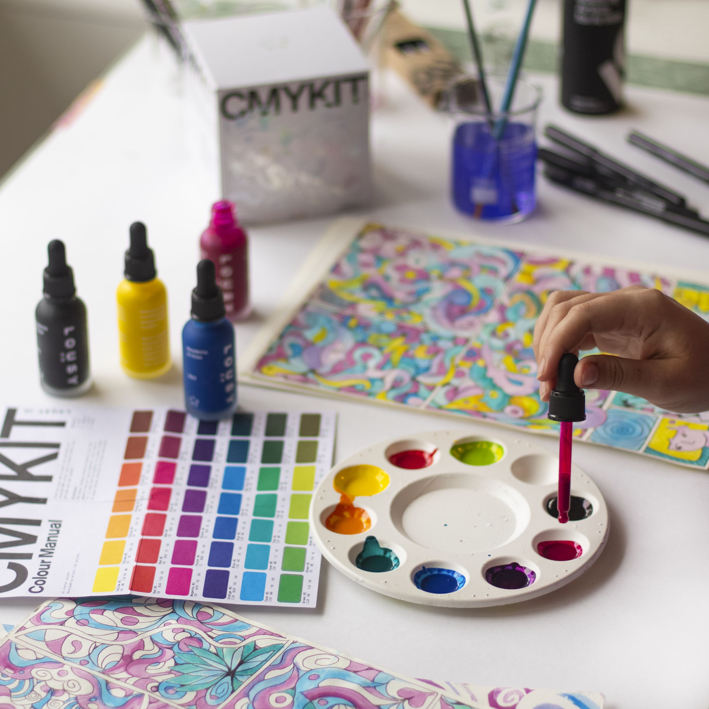 Playing with CMYK kit ink