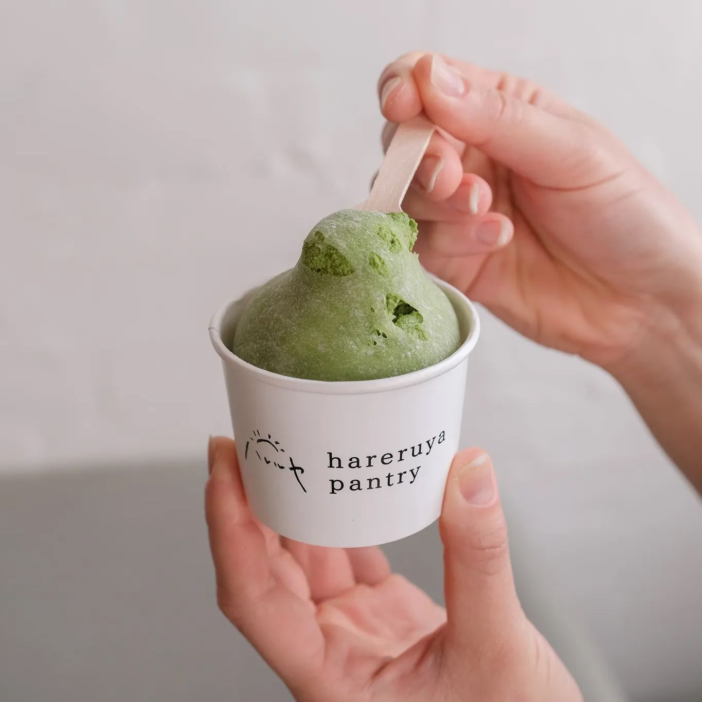 ice cream scoop in a cup