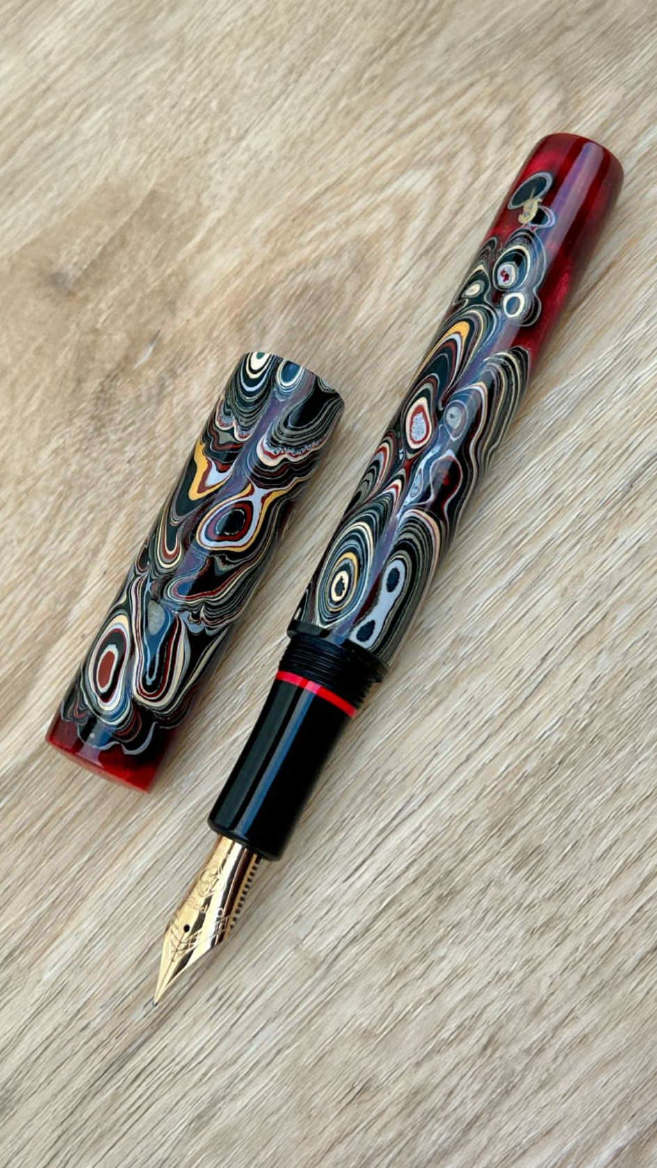 Nautical Fordite fountain pen