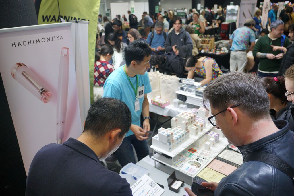 An exhibitor table