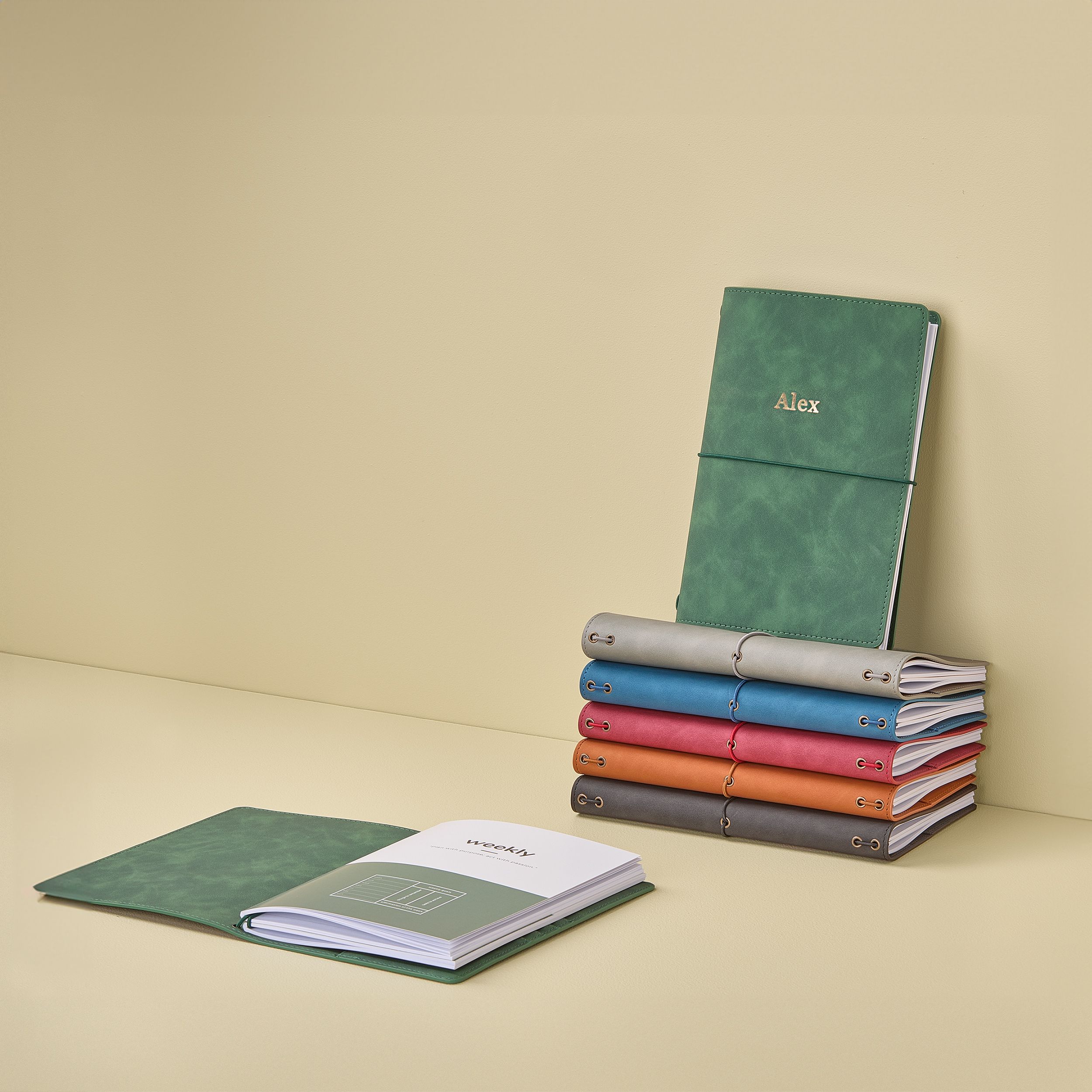 Stack of journal covers