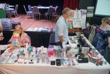 An exhibitor table