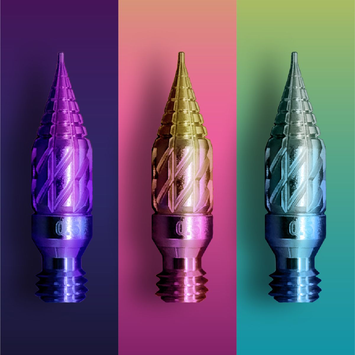 DRILLOG Original Titanium Pen Tip (Short) Gradient Color