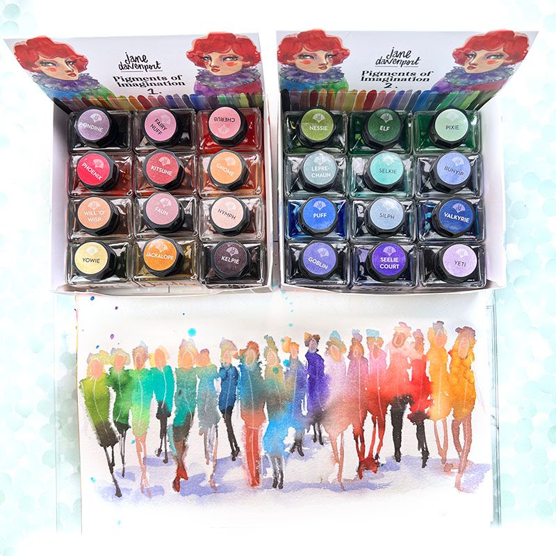 Pigments of the Imagination 1 and 2 figure art