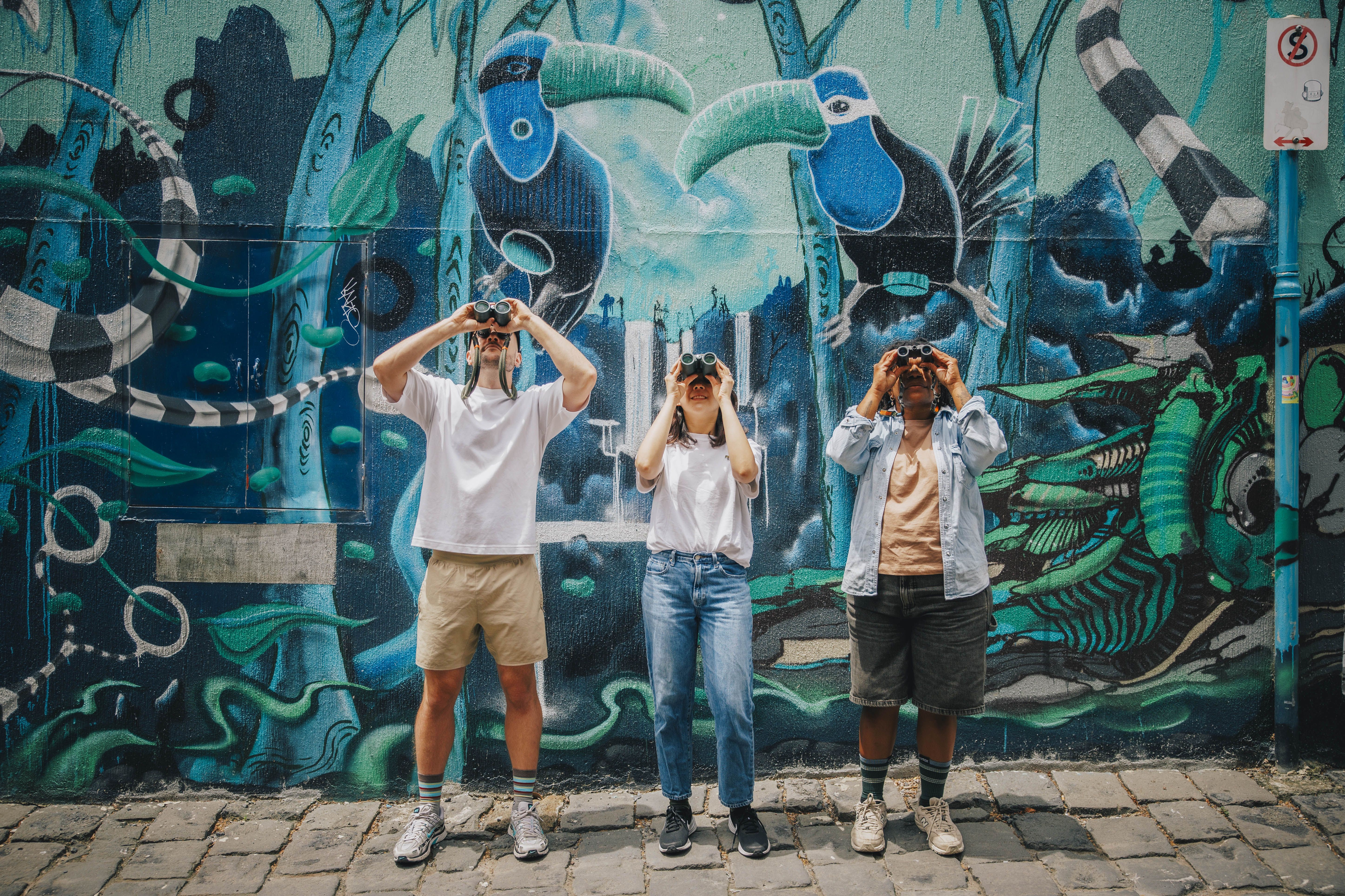 People looking for birds