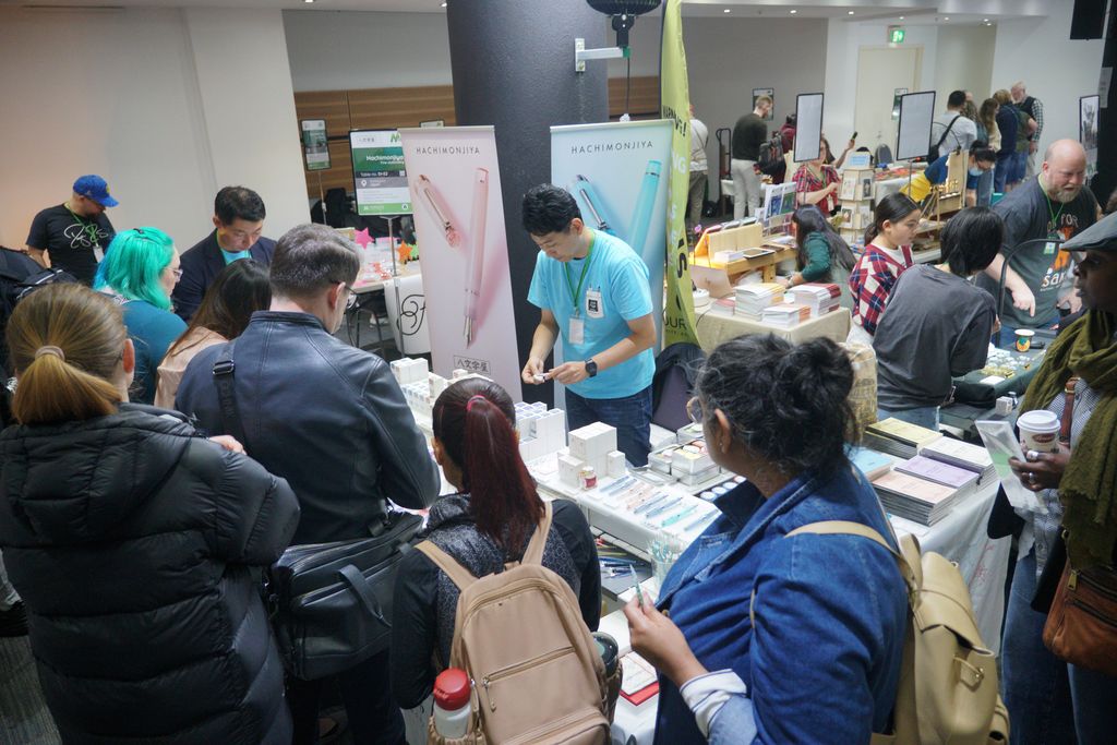 An exhibitor table