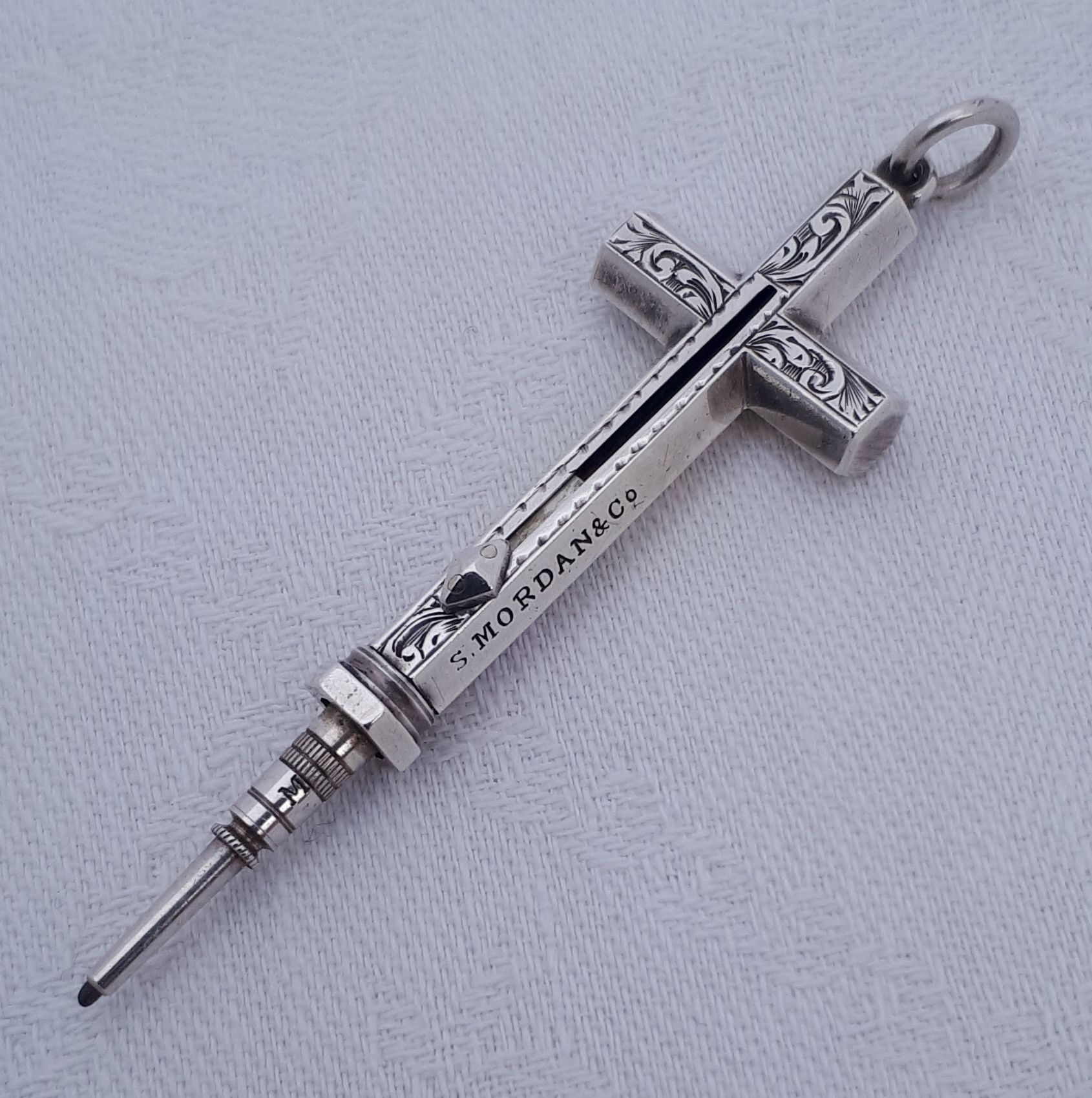 Silver cross pencil