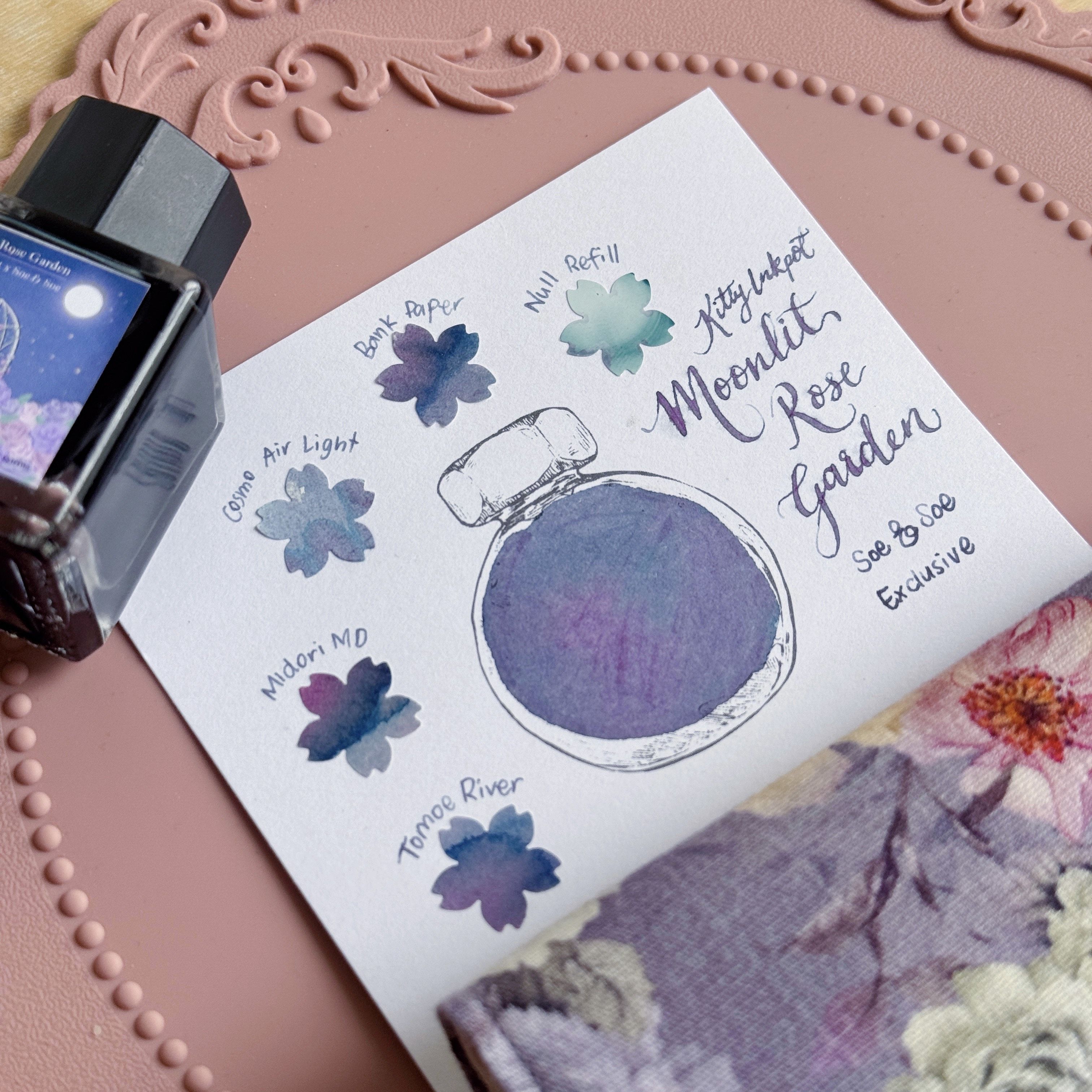 Soe & Soe store exclusive limited edition Kitty Inkpot ink swatch