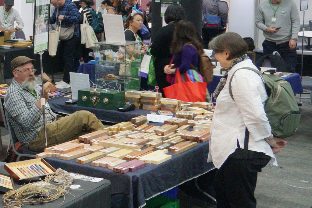 An exhibitor table