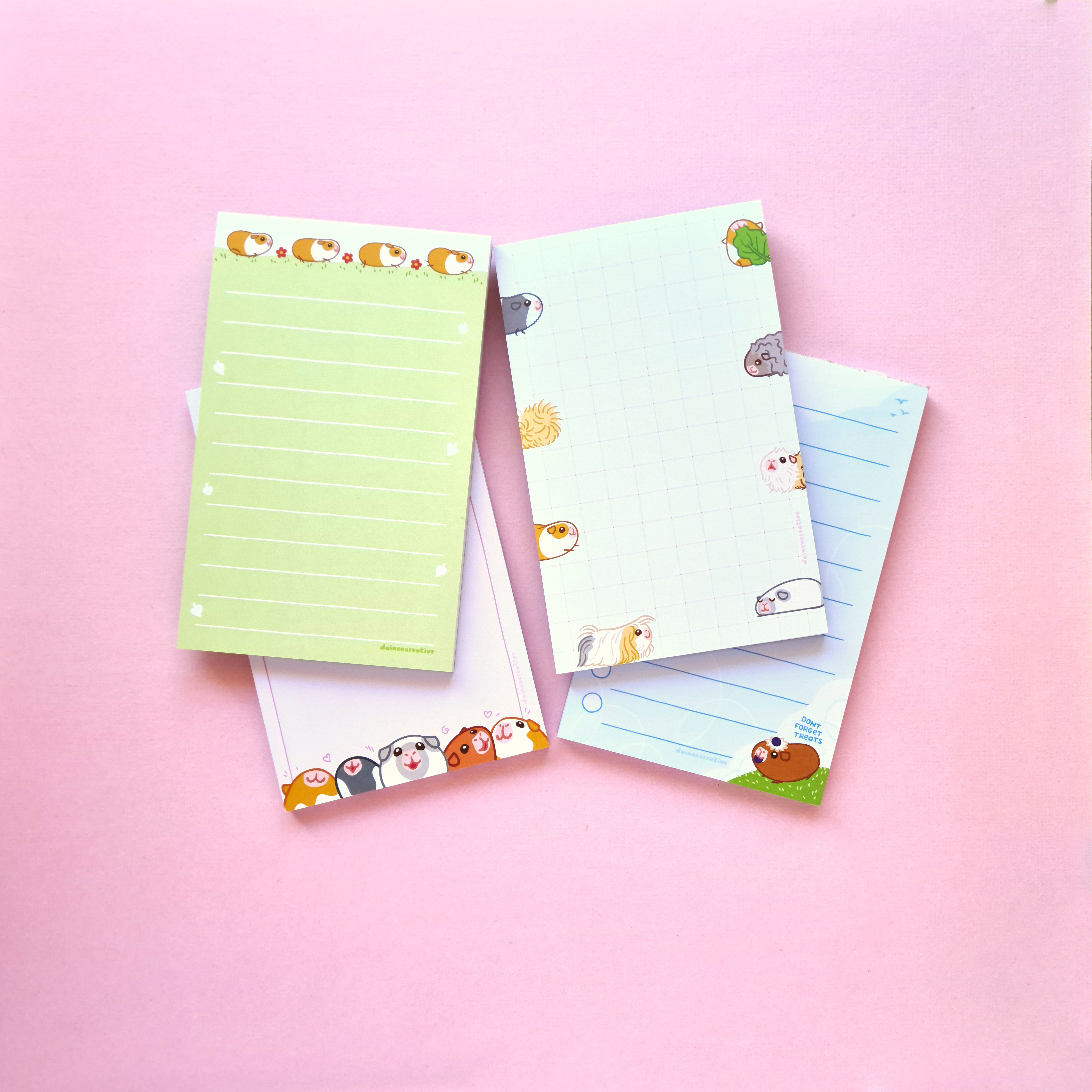Guinea pig themed note pads