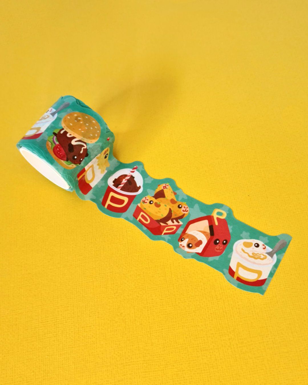 Sample of Guinea pig washi tape