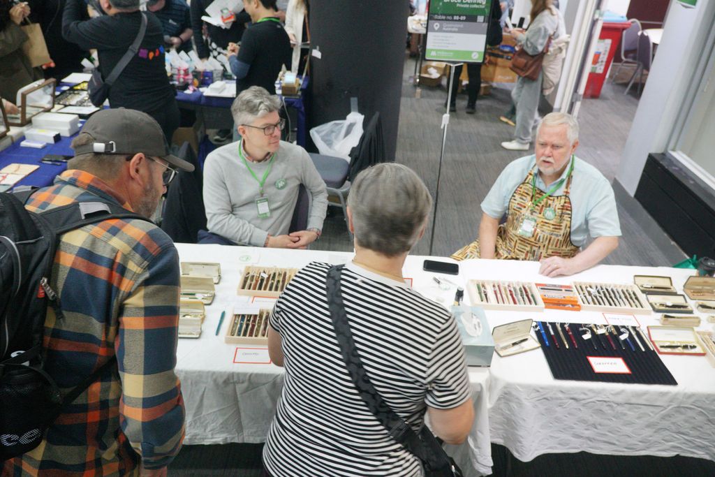 An exhibitor table