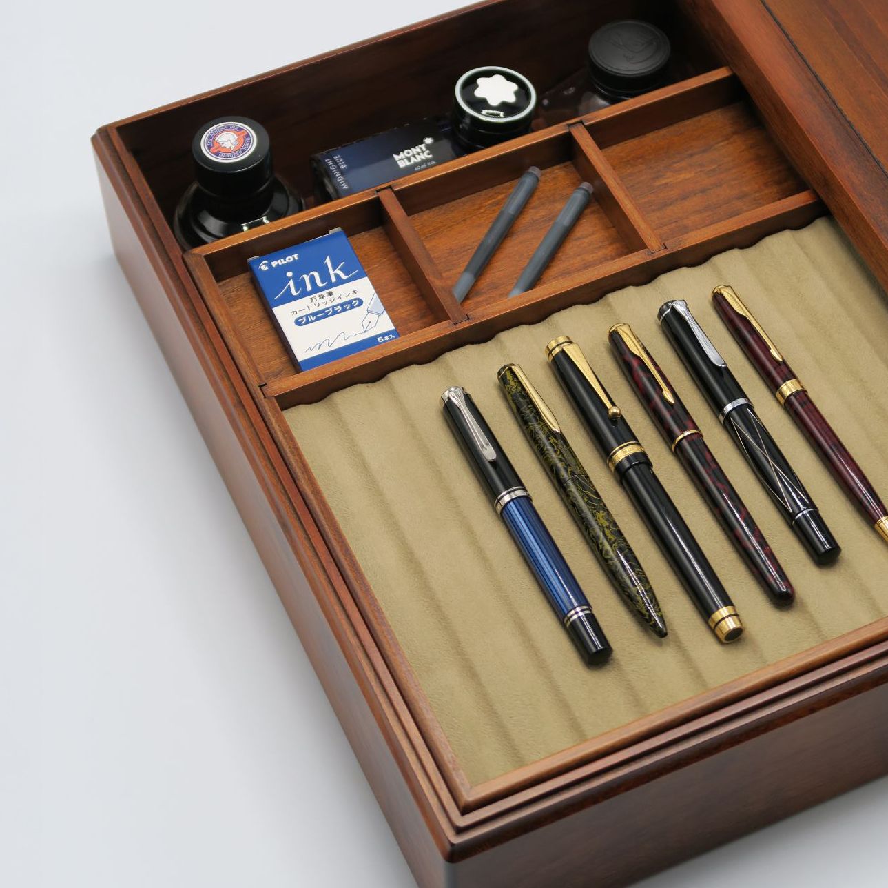 Hinoki wood A4 Letter box one tray