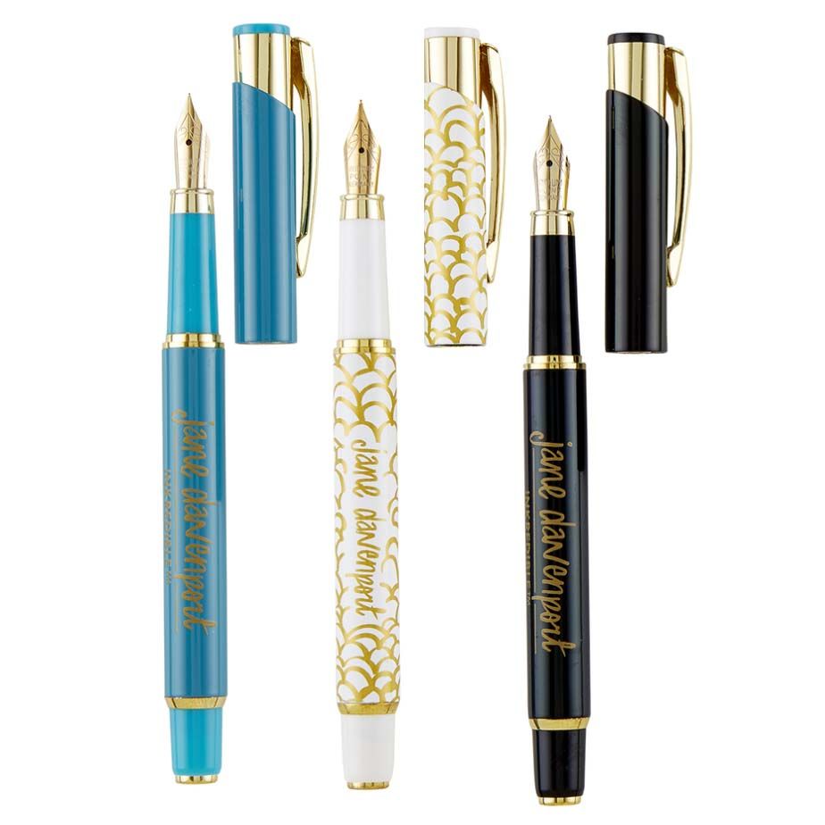 Three fountain pens
