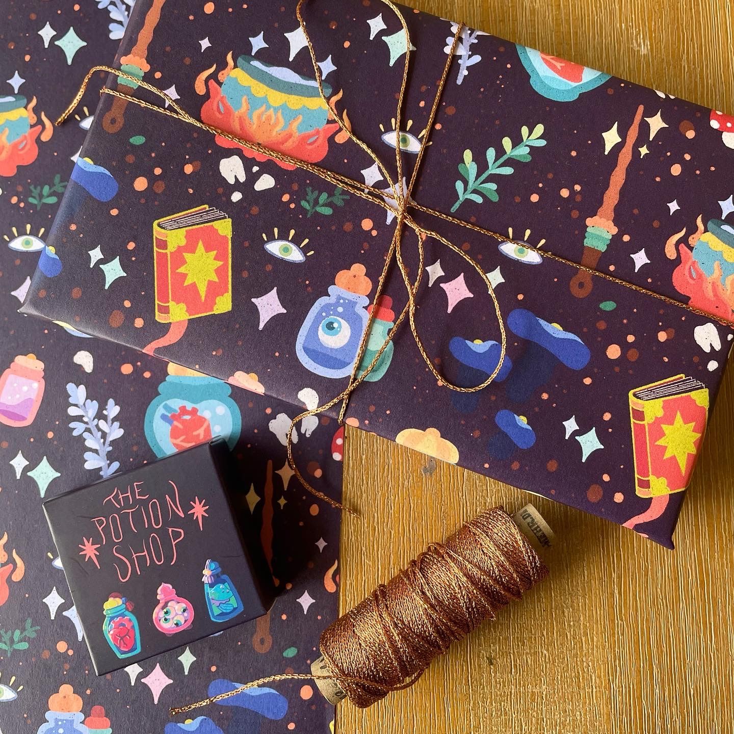 Potion Shop themed washi tape and wrapping paper