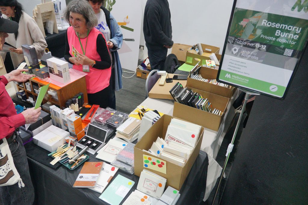 An exhibitor table
