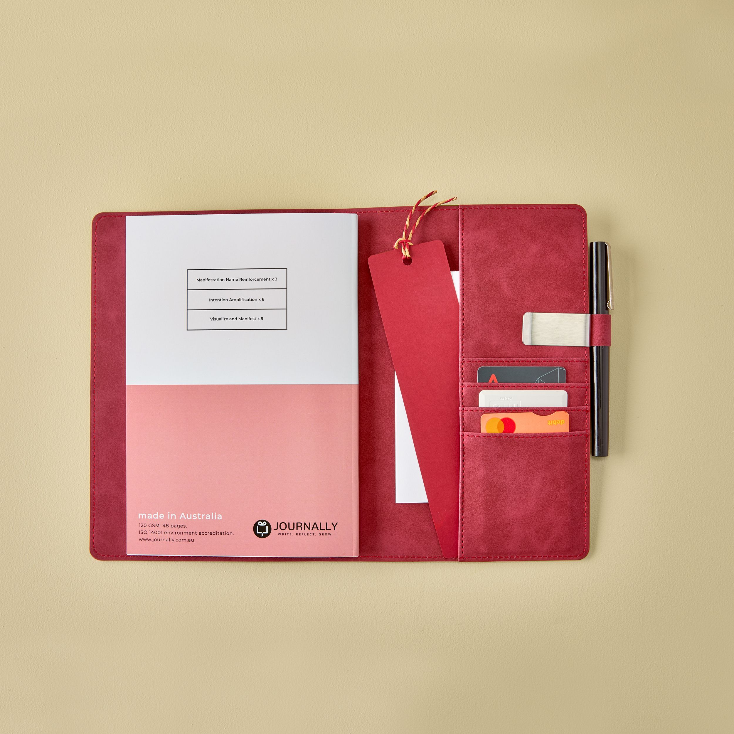 Journal cover and insert spread