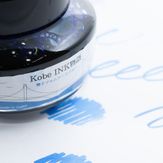 Kobe INK No.85 Maiko Promenade Blue close up with swatch
