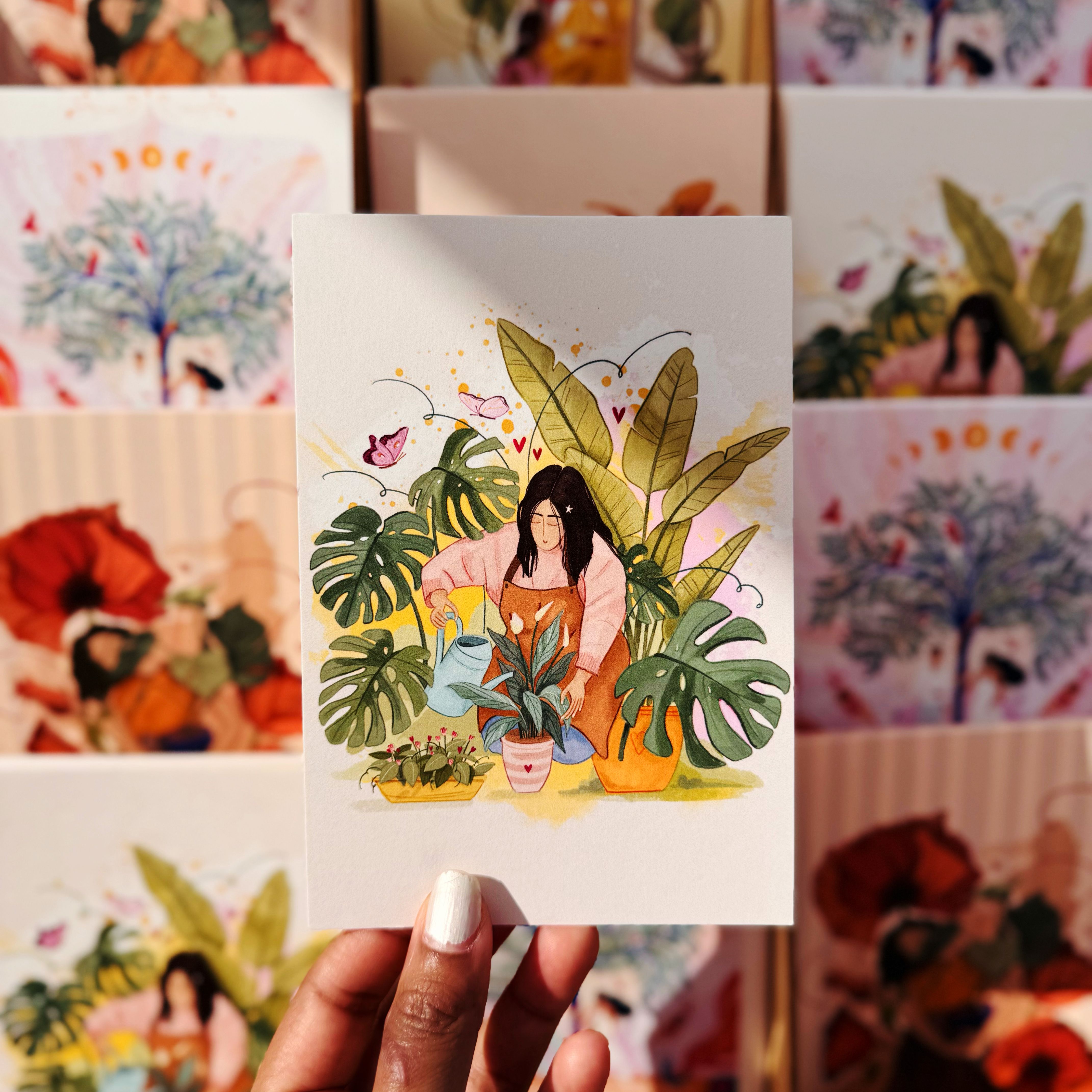 illustrated greeting card