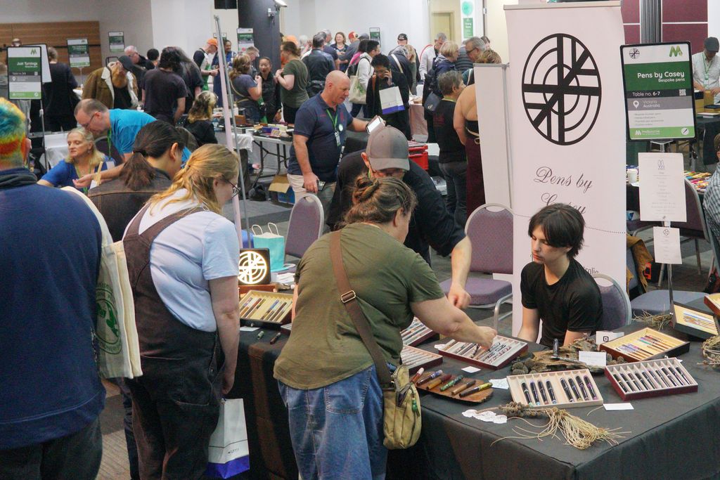 An exhibitor table