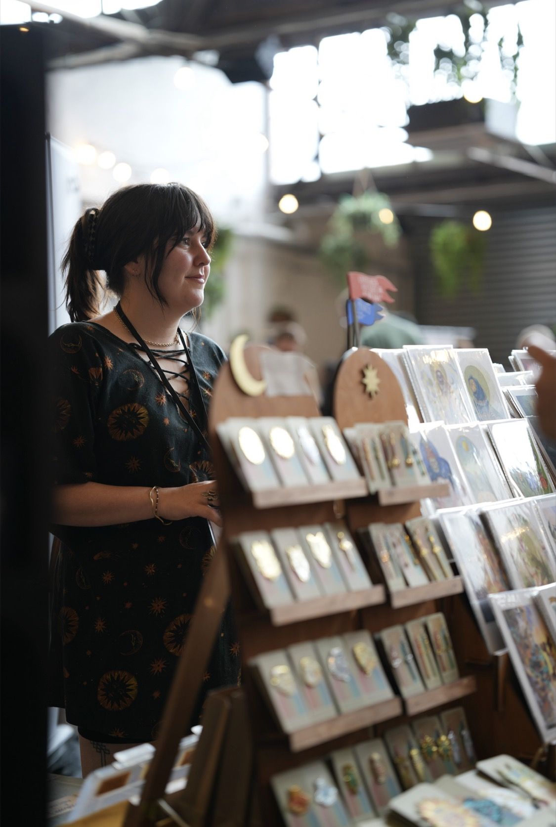 Ashlea Bechaz behind her market stall