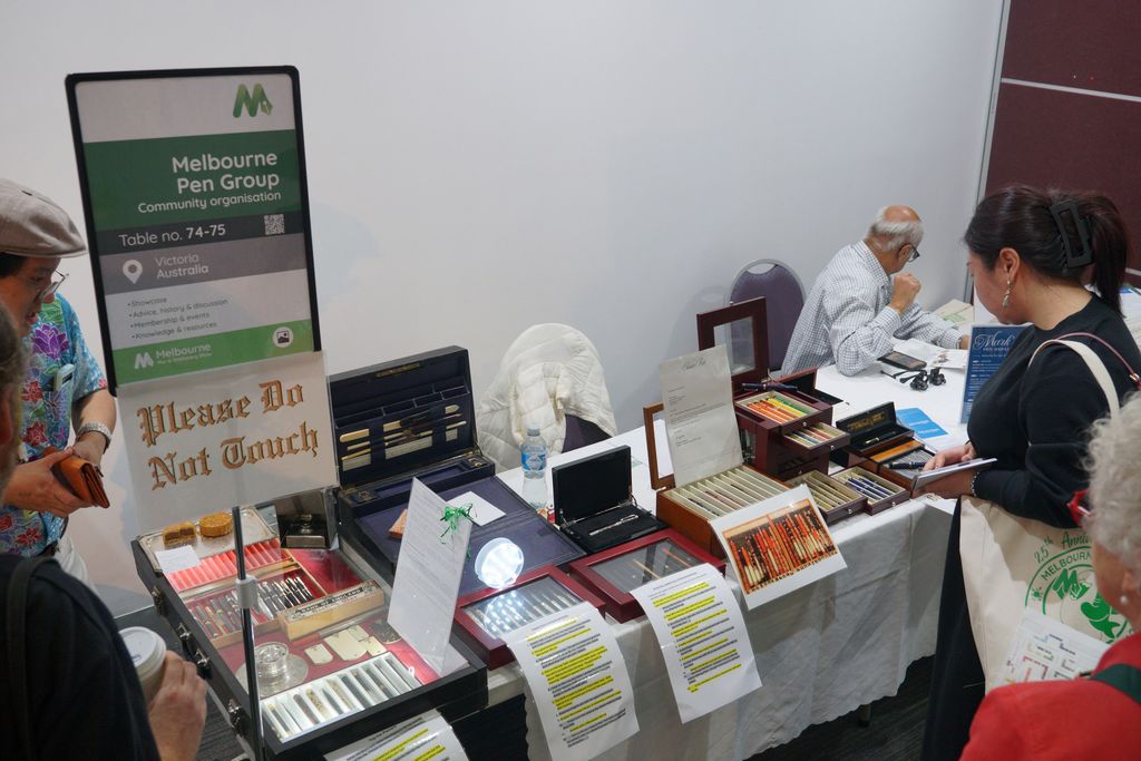 An exhibitor table